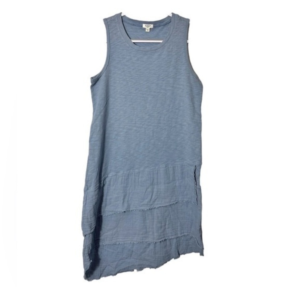 Dylan Blue Gauze Sleeveless Asymmetrical Cottagecore Beachy Dress Size Small